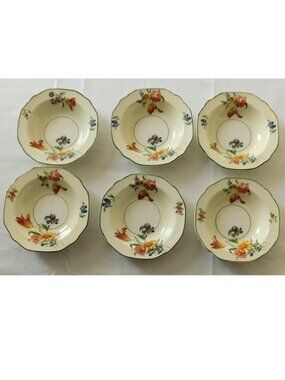 China Dinnerware Grindley Windsor Ivory The Blenheim, 6 Berry Dessert Berry Bowl